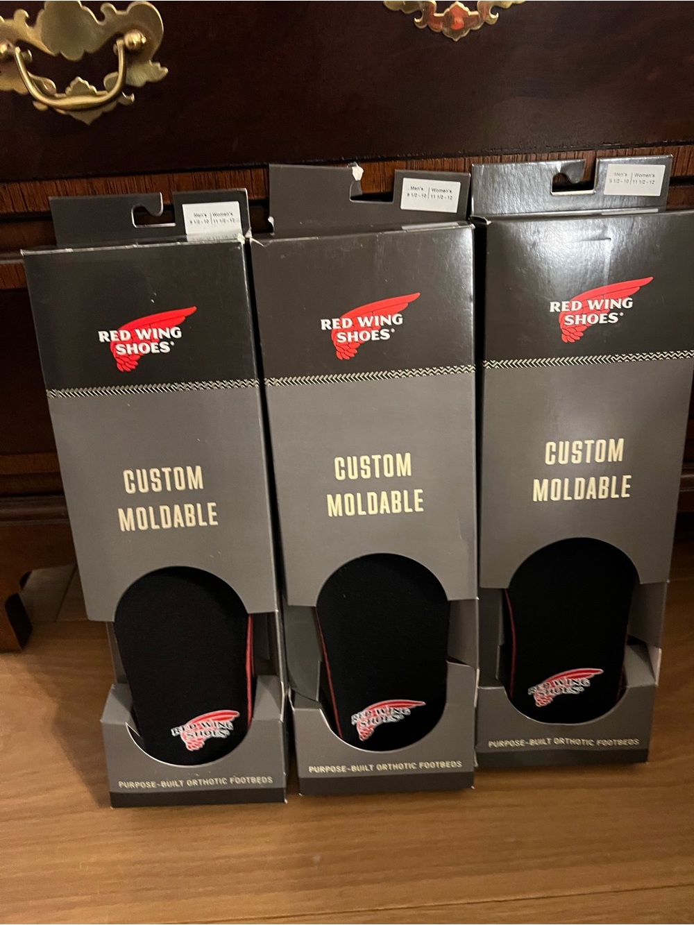 Red Wing Shoes Custom Moldable Pair of purpose built orthotic footbeds